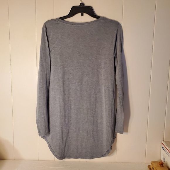 It's Fall Y'all Pumpkin Leaves Long Sleeve T-Shirt Women's Top Grayv Large - Picture 5 of 7